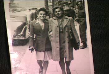 Anna credits her friend Marta, shown here with her in Brussels in 1945, with saving her life and, later on, encouraging her to educate others about her experience.  