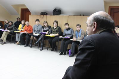 Holodomor historian Stanislav Kulchitsky delivers lecture on the Ukrainian Famine.