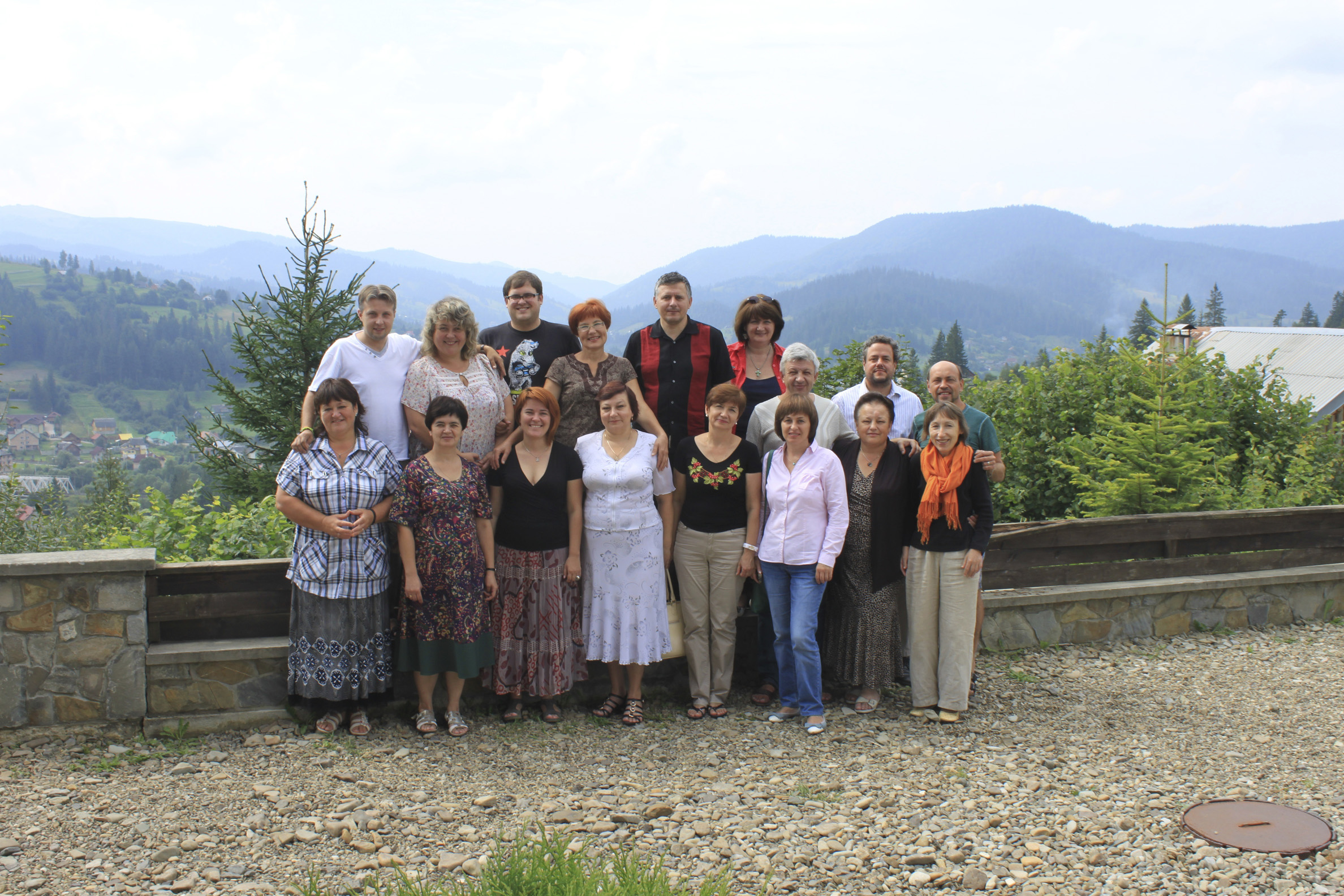 Teaching with Testimony cohort in Slavske, Ukraine. 