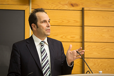 Philip Gourevitch speaks at the Cornell launch event