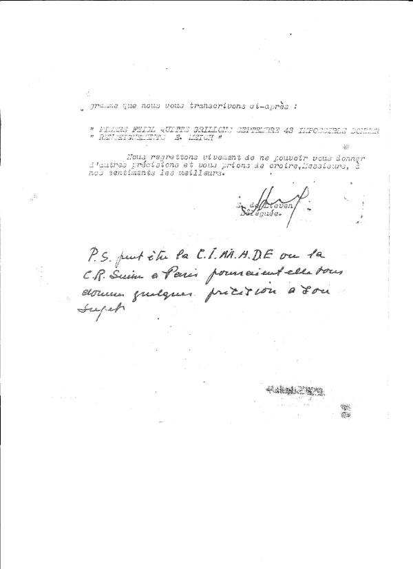 Quaker’s Letter to OSE, page 2