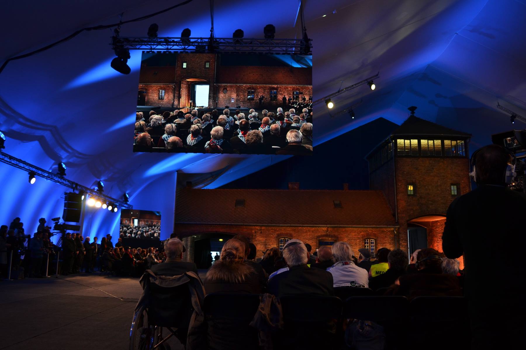 The commemoration of the 70th anniversary of the liberation of Auschwitz at Auschwitz-Birkenau.