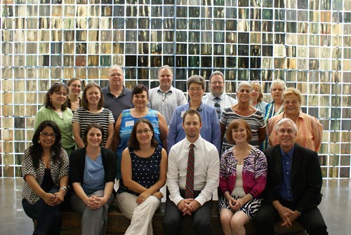 Staff and seminar participants at Holocaust Museum Houston