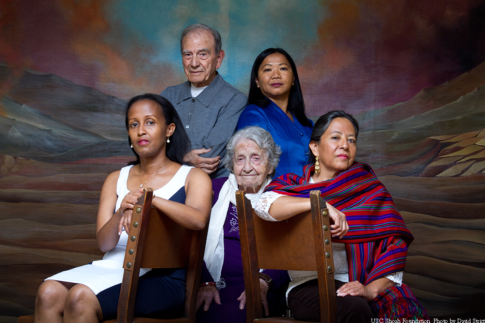 Survivors from five genocides have testimony in USC Shoah Foundation’s Visual History Archive, including Edith Umugiraneza, Rwanda; Dario Gabbai, Holocaust (born in Greece); the late Yevnige Salibian, Armenia; Sara Pol-Lim, Cambodia