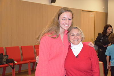 Charlotte and Holocaust survivor Paula Lebovics in Poland