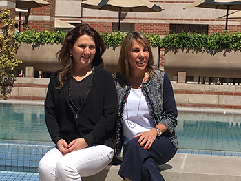 Left: Museo Interactivo Judío de Chile Executive Director Alejandra Morales Stekel,  Right: President Dalia Pollak