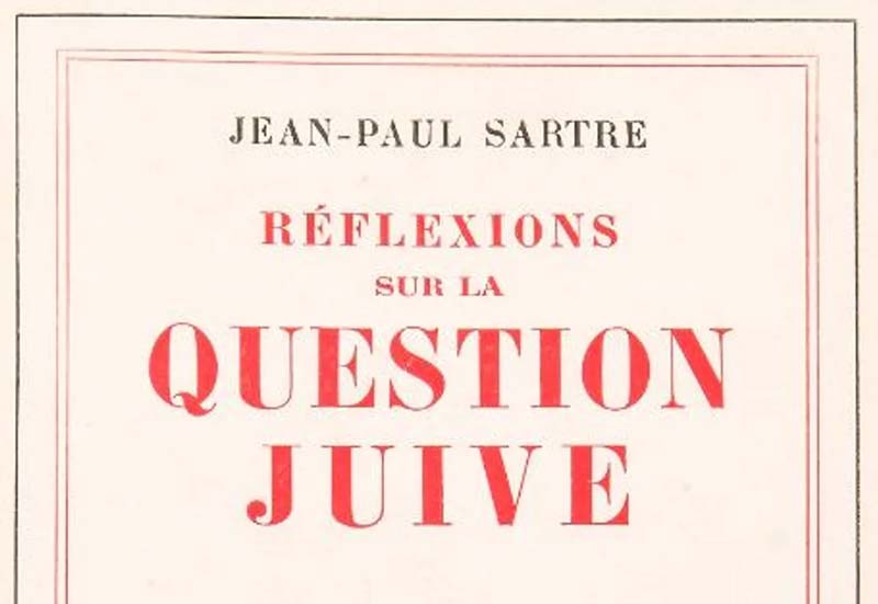The cover of 'Réflexions sur la question juive' (called in English 'Anti-Semite and Jew') by Jean-Paul Sartre in French.