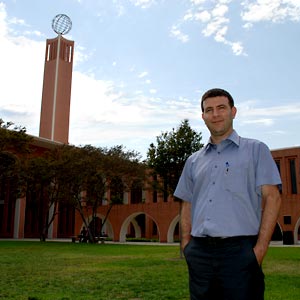 Dr. Eyal Kaminka visiting the USC campus, 2013