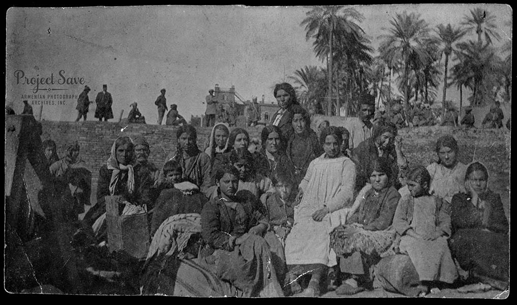 Women and children of Kharpert at the banks of the Euphrates in Der Zor on their forced march to Baghdad. The image and story is used in “Politics and Place,” an activity that explores how political ideology can influence policies, people, and eventually memories of a location. Image provided by: Project SAVE Armenian Photograph Archives.