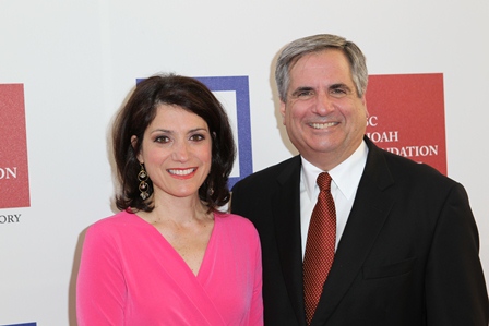 Carla Garapedian (left), a filmmaker and a member of the Board of Directors of the Armenian Film Foundation; and Gerald S. Papazian, Esq., Chairman of the Board of Directors of the Armenian Film Foundation.