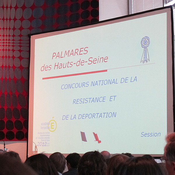 Cérémonie de la remise des prix à la préfecture des Hauts-de-Seine.