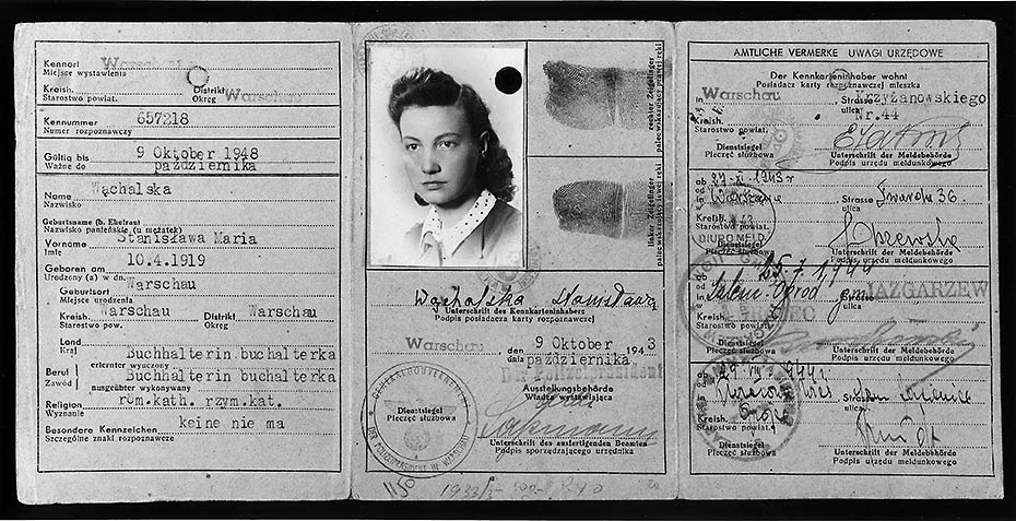 Vladka Meed’s false identification card, issued in the name of Stanisława Wąchalska, 1943. ( From &lt;em&gt;The Light of Days&lt;/em&gt; by Judy Batalion, William Morrow, &lt;em&gt;United States Holocaust Memorial Museum, courtesy of Benjamin [Miedzyzecki] Meed)&lt;/em&gt;
