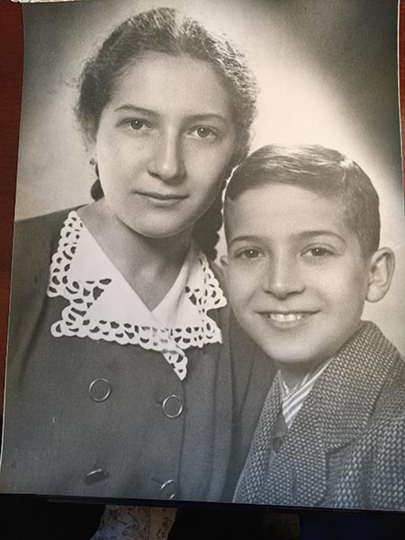 Suzy and her brother Georg Czitrom in Oradea, Hungary in the 1940s
