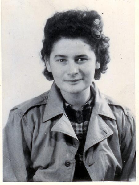 Fayga Galas, born in Łódź, Poland, in 1917 and shown here in 1945, was the only one of her seven siblings to survive the Holocaust.