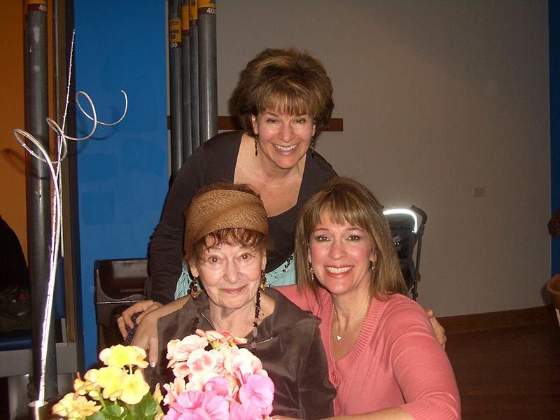 Felica with her daughters, Deborah and Judy, in 2006