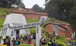 The Bisesero Genocide Memorial was established in 1997 and built over many years on the steep hillsides where elders mobilized the people to resist. Some 50,000 people are buried in the area.