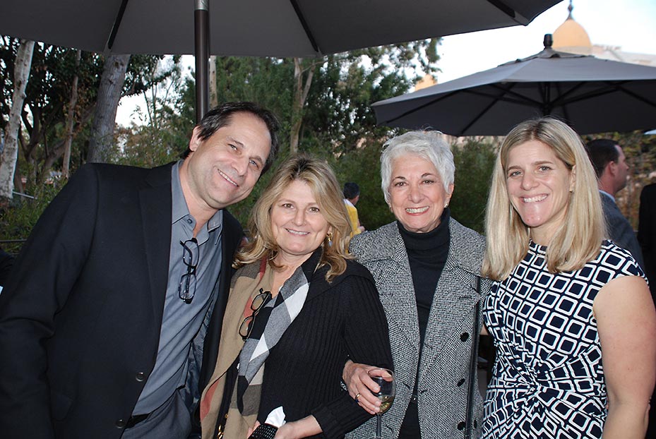Kim Simon (far right) with Ari Zev, June Beallor, and Daisy Miller in Los Angeles, 2017.
