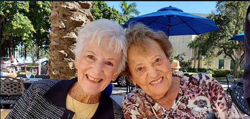 Betty reunited with her childhood friend, Ana Maria Wahrenberg, after a researcher at USC Shoah Foundation made the connection.