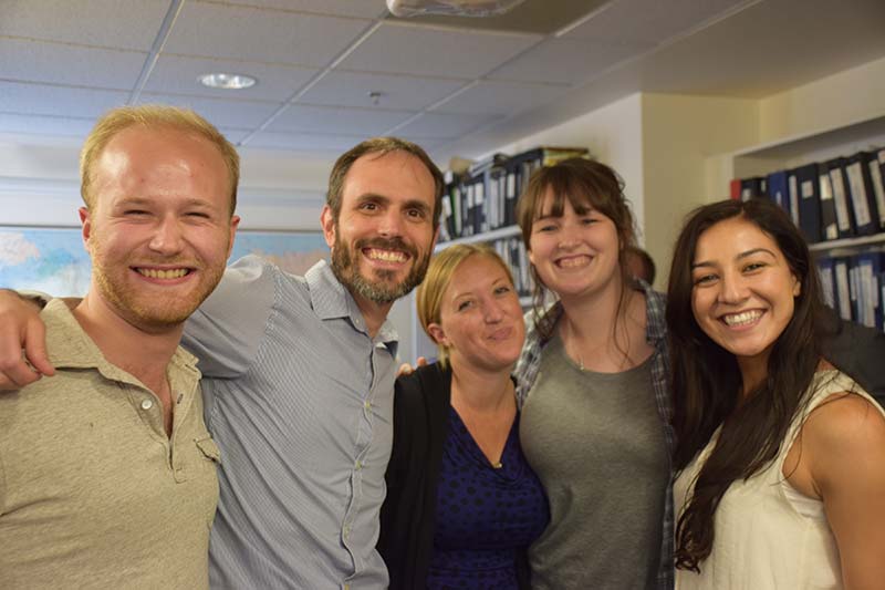 Kia Hays with USC Shoah Foundation staff in 2014