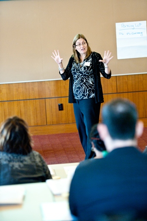 Sheila Hansen, Senior Trainer and Content Specialist at the Institute, presents a session titled 
