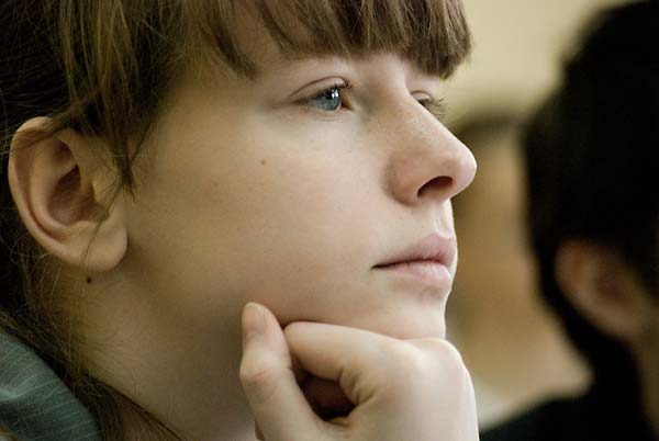 Encountering Memory lesson in Class 9-A, School No. 228, in Kyiv, Spring 2008.