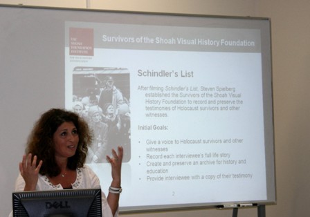 Andrea Szőnyi, USC Shoah Foundation Institute Regional Consultant in Hungary.