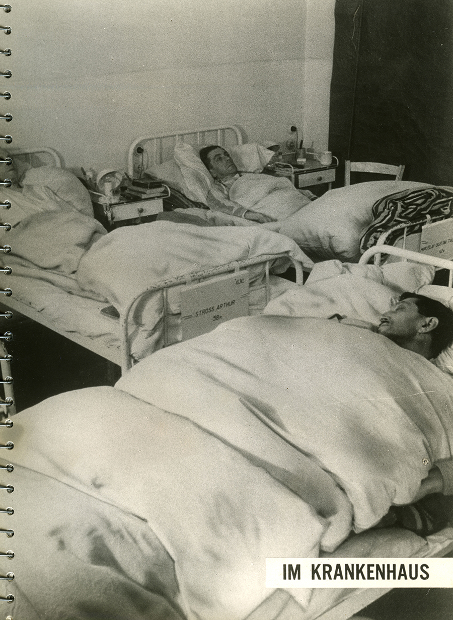 Židovská nemocnice na oficiální fotografii ze zprávy pro německé okupační úřady. Fotoarchiv Židovského Muzea v Praze.