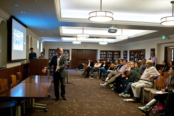 Stephen Smith lectures at the 2012 Conference of the Association for Jewish Theater.