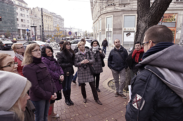 Social Memory, historical walk in Budapest former Jewish District and ghetto, guided by Zachor Foundation.