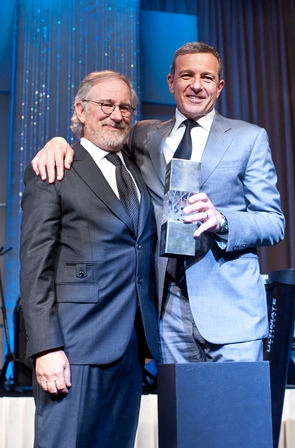 Steven Spielberg and Robert A. Iger