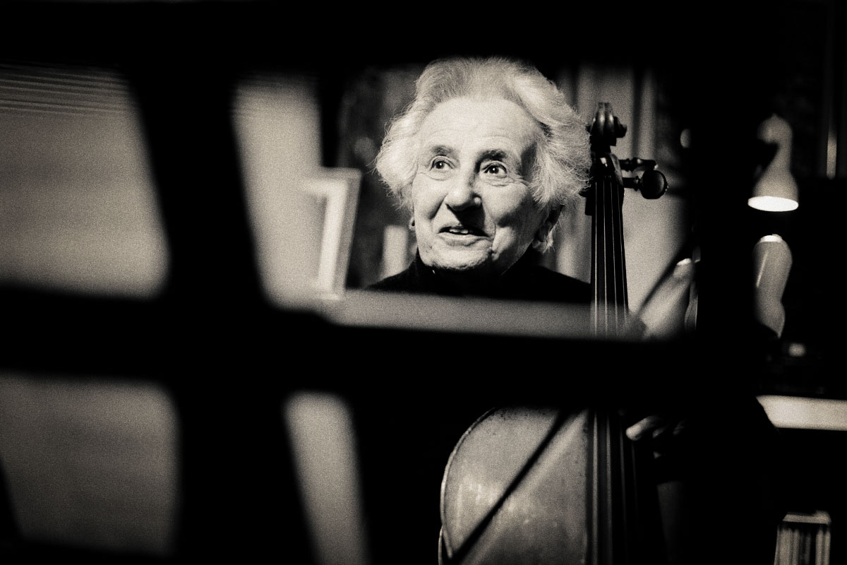 Holocaust Survivor & cellist Anita Lasker-Wallfisch. Photos by Benjamin Ealovega