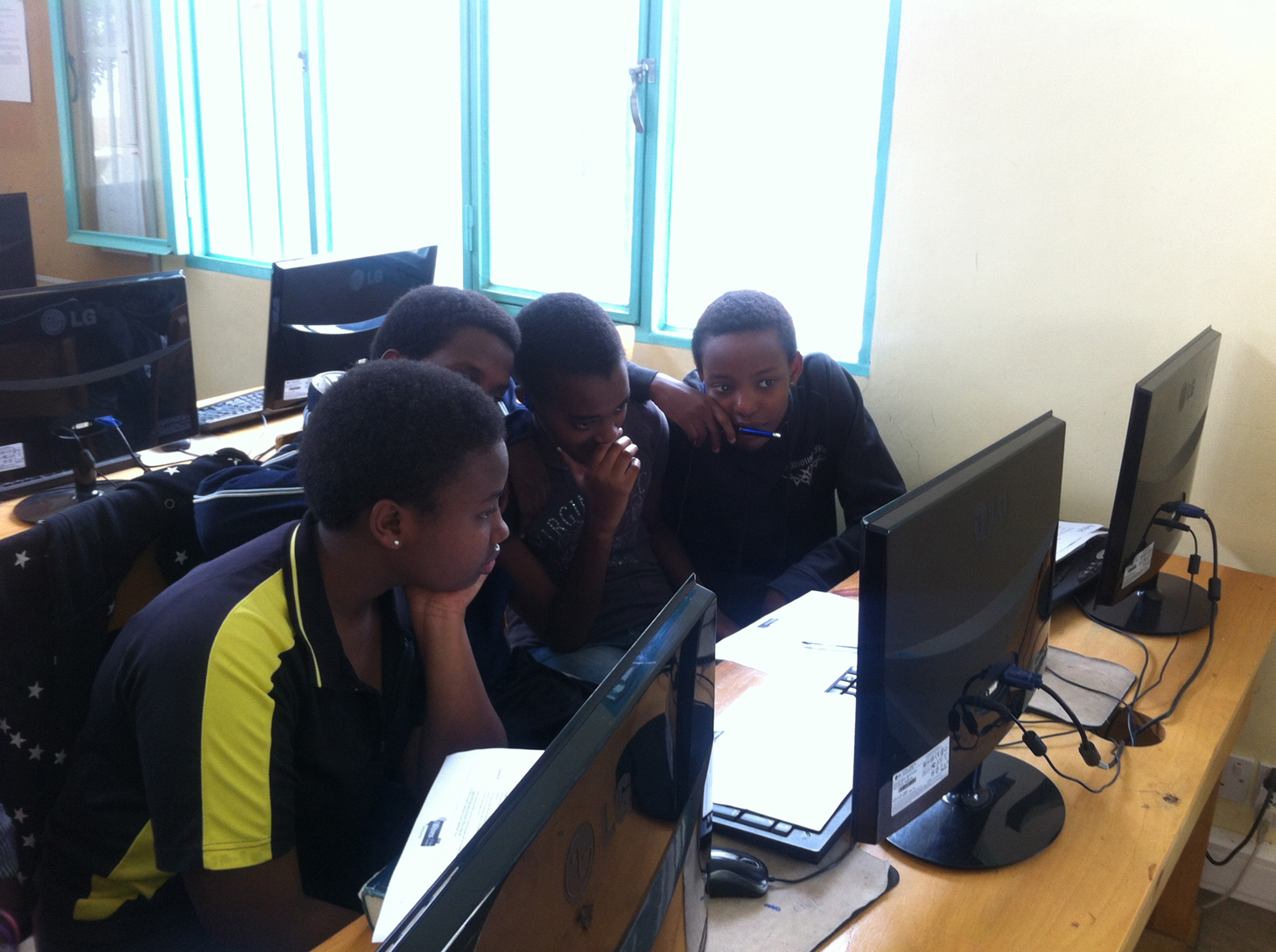 Students in Rwanda piloted IWitness in their classrooms.
