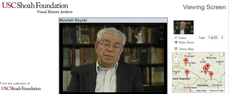 Jewish Holocaust Mosheh Beyski's tesitmony is over 16 hours long.