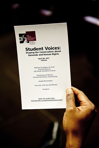 Student Voices Event Progam.
