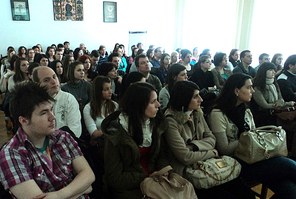 Audience at Szeged University.