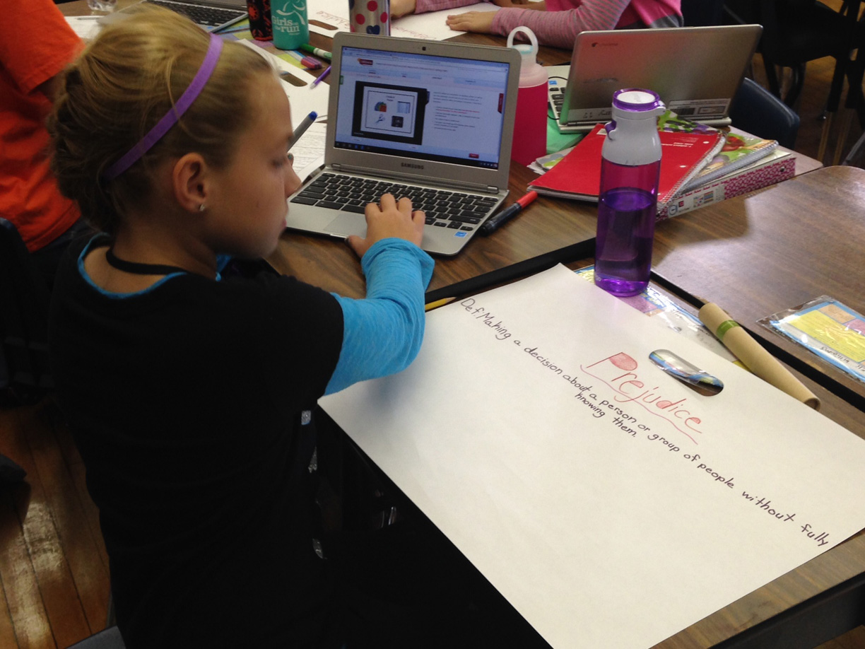 Fifth graders from OA Thorp Scholastic Academy in Chicago completed the first-ever elementary IWitness pilot.