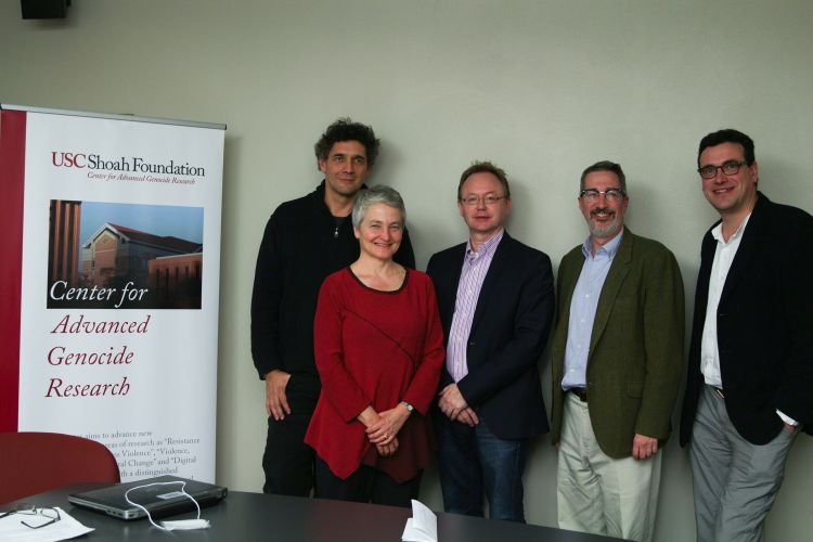 Our group with Director of USC Shoah Foundation Center for Advanced Genocide Research Wolf Grunner. 