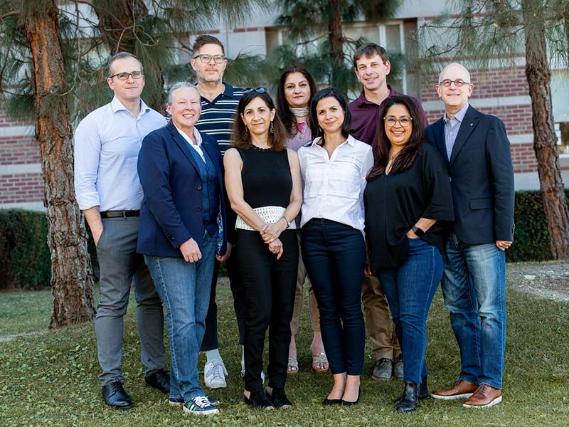 Members of the Scholar Lab and the Institute staff following the February convening. From the left: Robert Williams, Kori Street, Josh Kun, Sara Lipton, Mehnaz Afridi, Badema Pitic, Jeffrey Veidlinger, Claudia Wiedeman, and Jonathan Judaken.