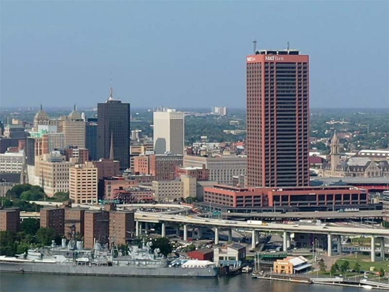 Buffalo, NY, skyline. Photo: courtesy Dekema, Wikimedia Commons.