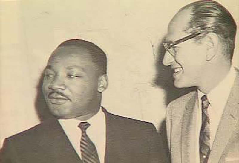Reverend Martin Luther King, Jr., with Rabbi Gunther Plaut