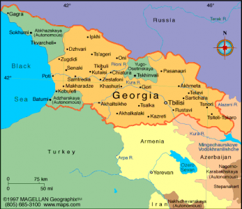 Map of Georgia Map of Georgia