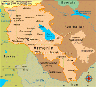 Map of Armenia Map of Armenia