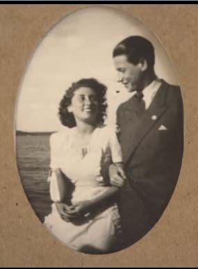 A photo of Sigmund with his wife Edith in Sweden, 1946