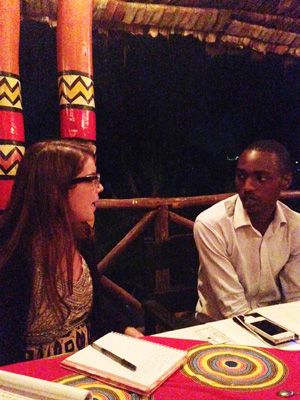 Christina Schoellkopf, left, and a member of AERG