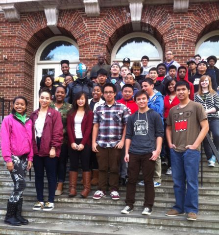 Jeff Taylor's humanities class and some special guests