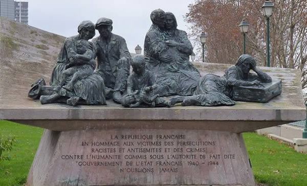 Memorial of the Vél d’Hiv Roundup Memorial in Paris at the site of the Vélodrome d'Hiver.