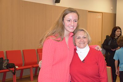 Charlotte and Holocaust survivor Paula Lebovics in Poland Charlotte and Holocaust survivor Paula Lebovics in Poland