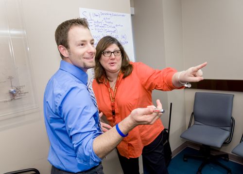 Liz Bommarito and Brandon Haas. Photo by Don Milici