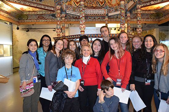 Junior interns, Culp and Lebovics at the Museum of the History of Polish Jews Junior interns, Culp and Lebovics at the Museum of the History of Polish Jews