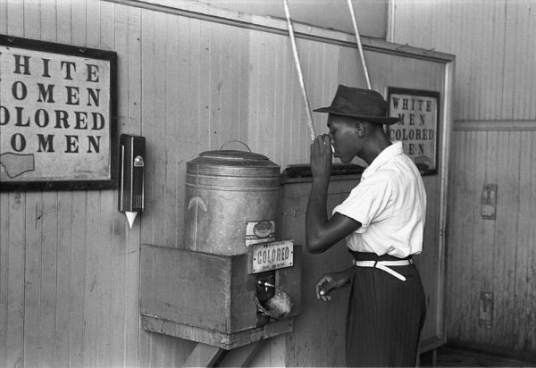 'Colored' drinking fountain from mid-20th century in Oklahoma City.